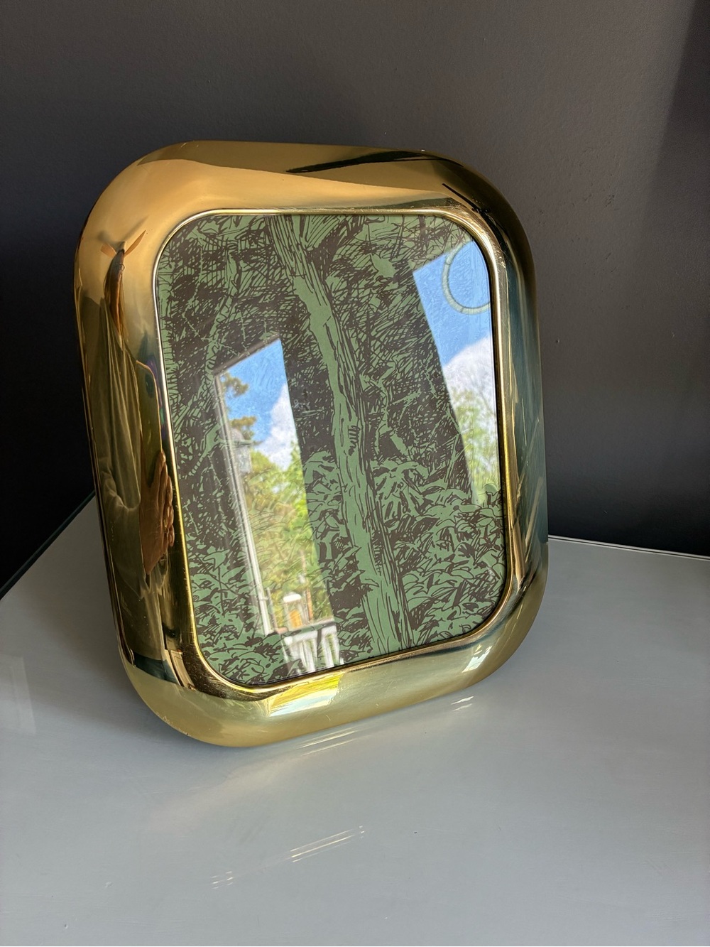 Vintage Large Solid Brass Frame